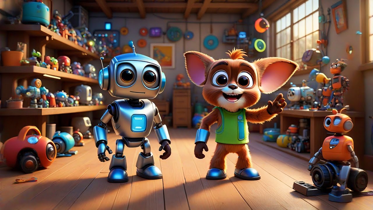 Ricky Robot Counts Robots | Counting Song for Kids | Nursery Rhymes and Preschool Math Fun