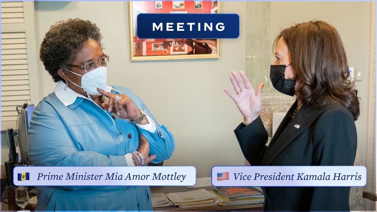 Vice President Harris Meets with Mia Amor Mottley, Prime Minister of Barbados