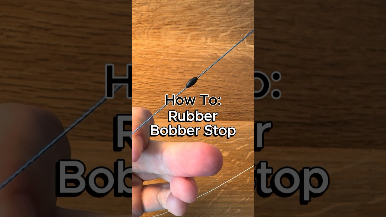 How to put on rubber bobber stop #fishing #howto #walleye #walleyefishing #crappie #panfish
