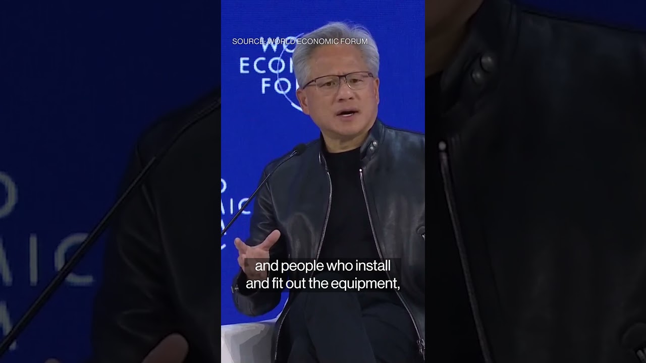 #Nvidia's Huang says trillions needed in investment for #AI infrastructure #Davos #WEF2026