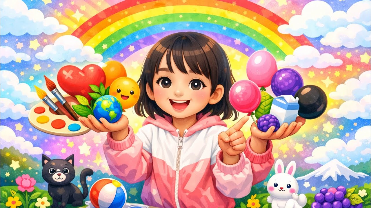 All Colors Done 🌈 | Red Orange Yellow Green Blue Purple Black White | Kids Colors Learning