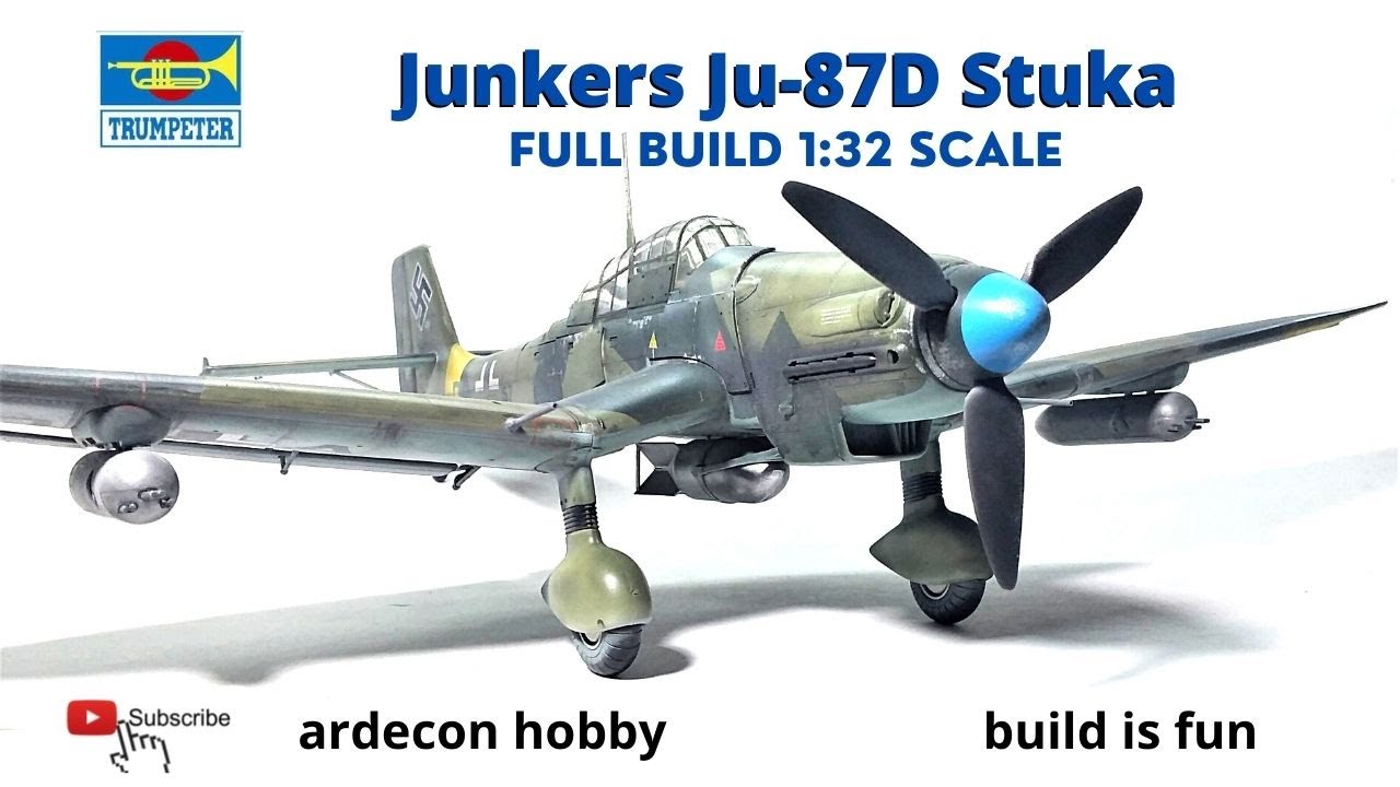 Junkers Ju-87D Stuka 1:32 scale Full model building