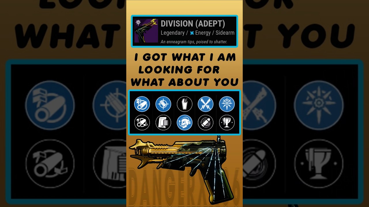 Destiny 2 Heresy DIVISION (ADEPT)Legendary Energy SidearmSource: Episode: Heresy Activities.