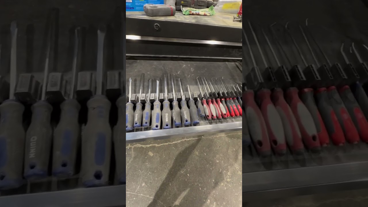 Before and After Organizing screwdriver drawer with toolbox widget 🔥