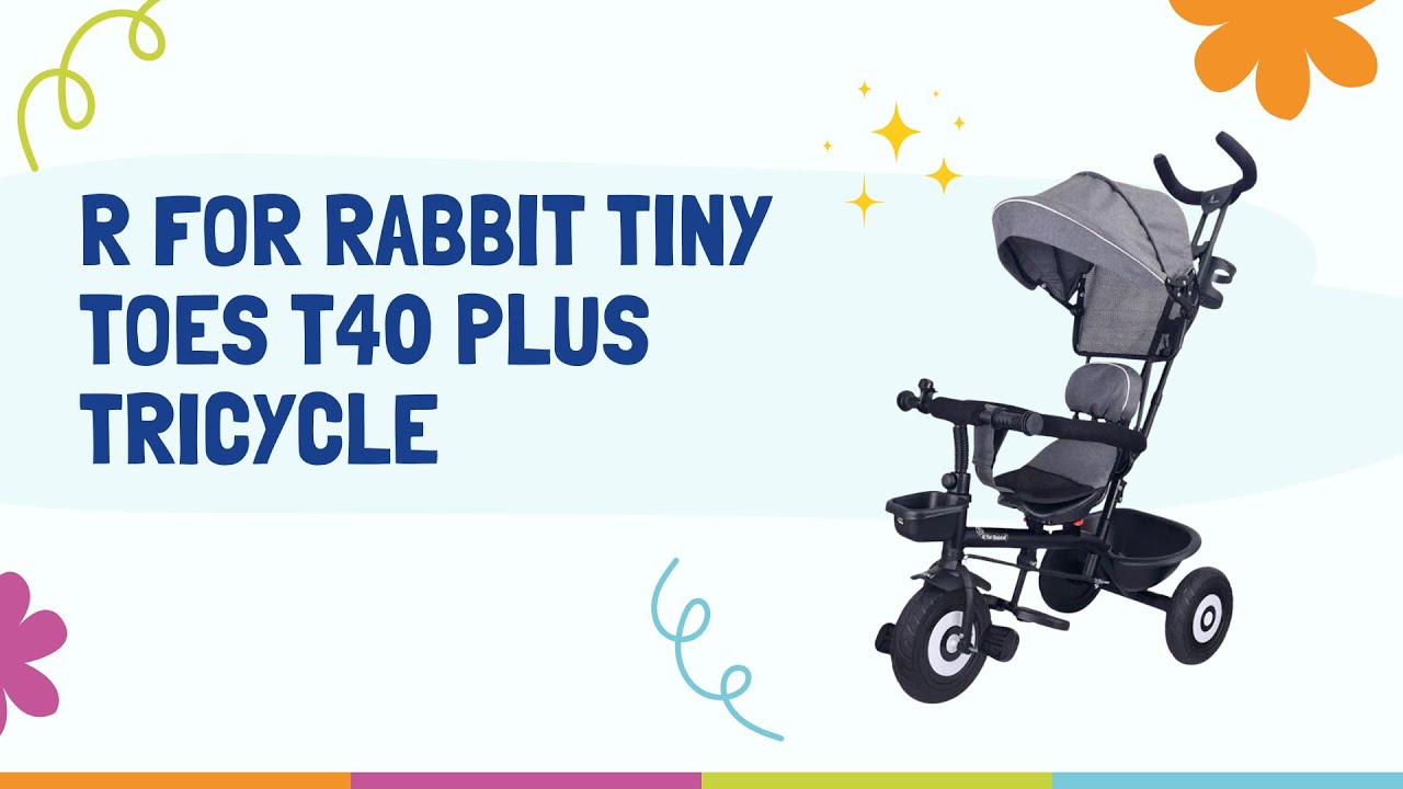 R for Rabbit Tiny Toes T40 Plus Tricycle | Best Tricycle for Kids in India 🚴‍♂️ #rforrabbit