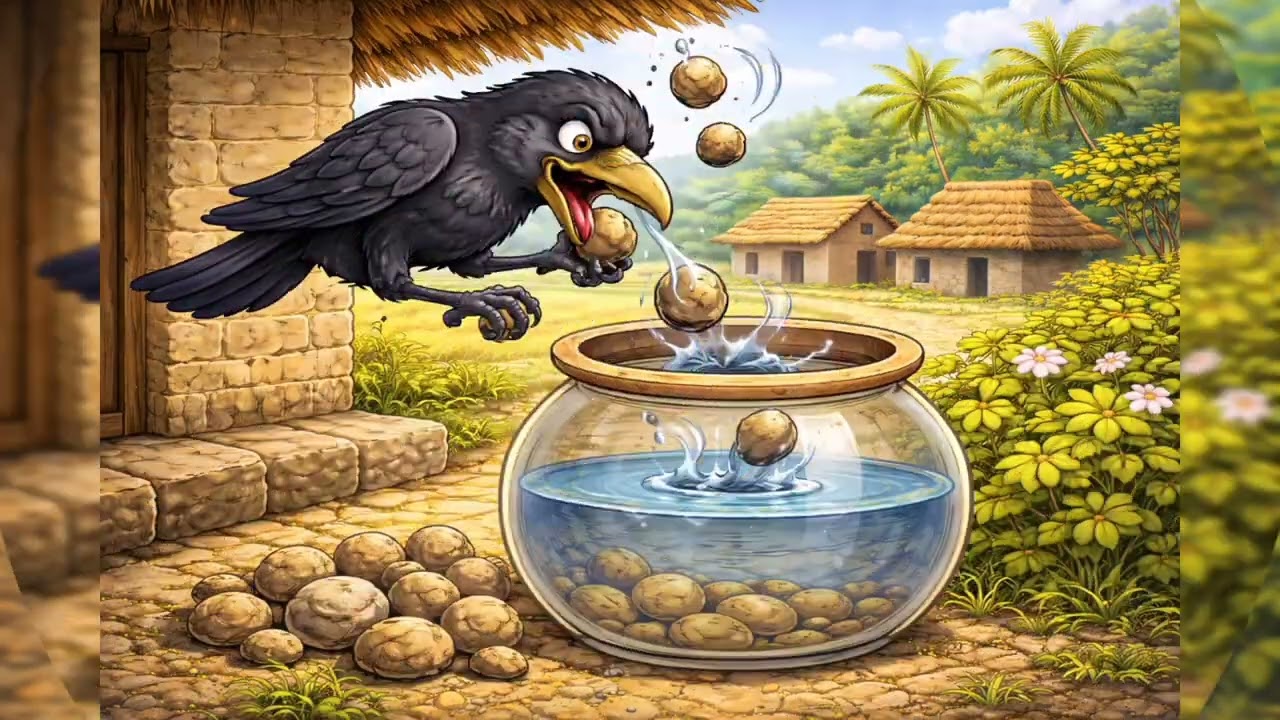 புத்திசாலி காகம் | Smart Crow Story in Tamil | Kids Moral Story