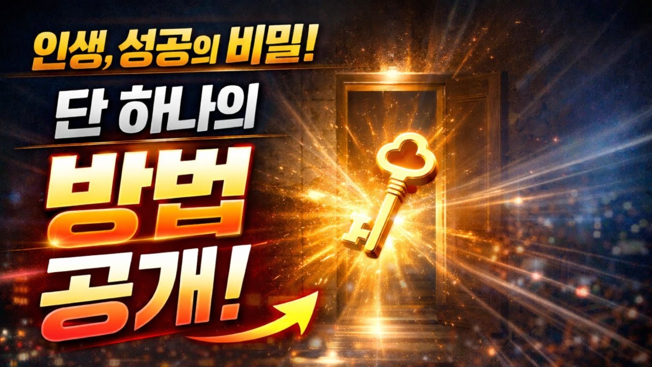 한 명이라도 잘됐으면, 인생 성공하는 법