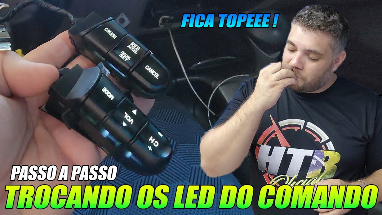 COMO FAZER A TROCA DO LED DO COMANDO DE VOLANTE CIVIC G8