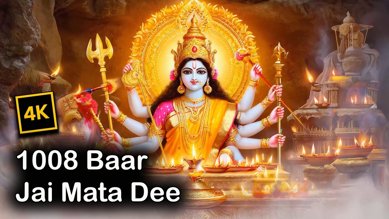 Jai Mata Di 1008 Times Chanting | Powerful Devi Mantra | Divine Jaap for Peace & Blessings