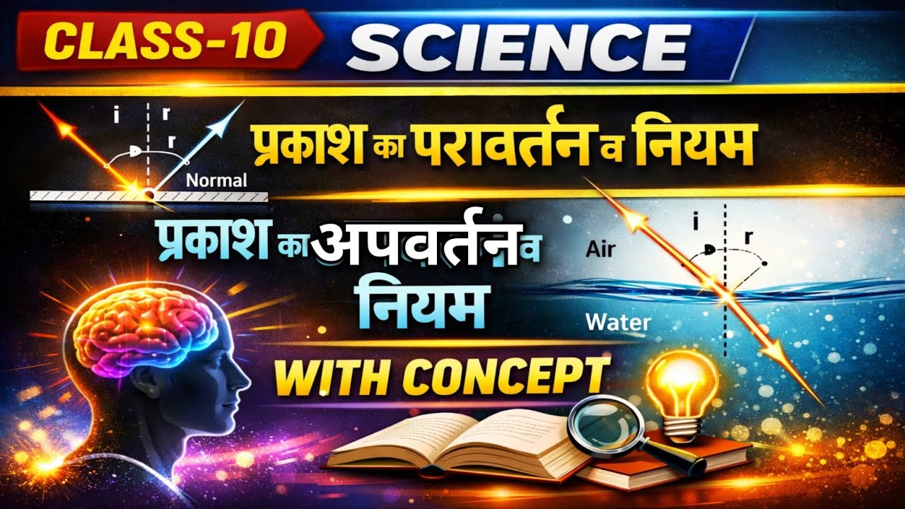 प्रकाश का परावर्तन और अपवर्तन तथा उनके नियम ।। Reflection of Light And Refreshion of Light And Rules
