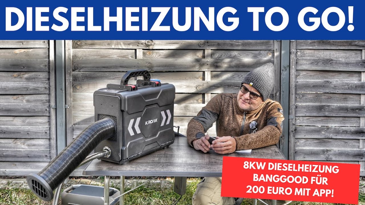 DIESELHEIZUNG im Koffer - Erster Eindruck und Testlauf - Appsteuerung - BANGGOOD