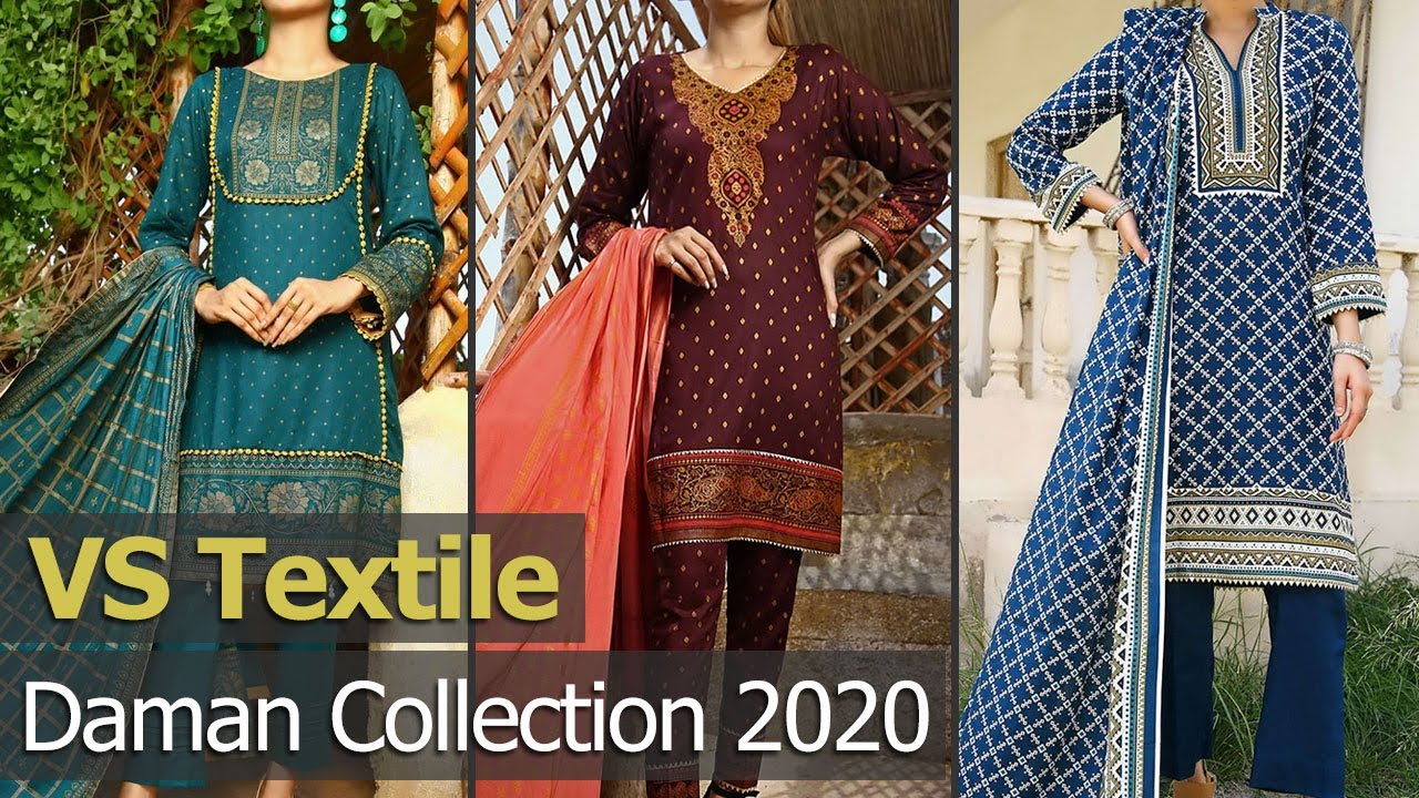 New VS TEXTILE (DAMAN) Winter Dresses 2020 | Pakistani Winter Unstitched Stylish Suits