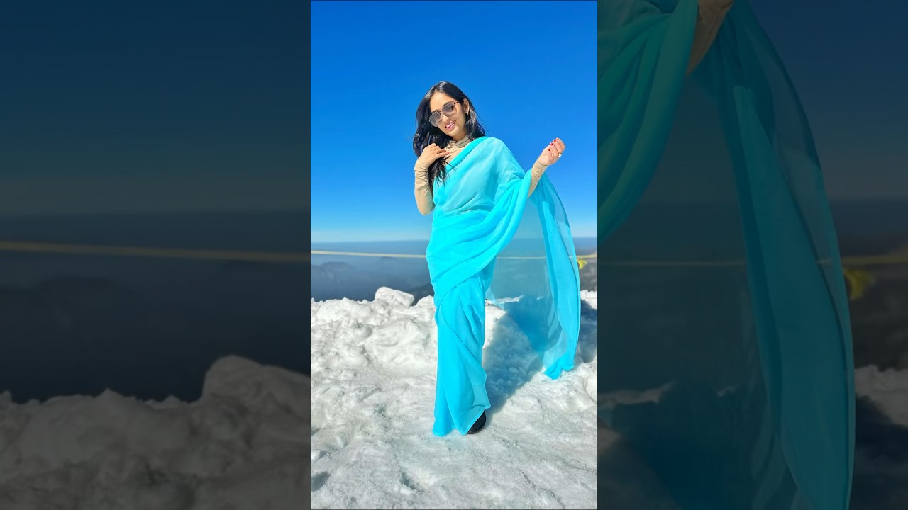 Saree In Switzerland 🥰❤️🤌🏻 #viral #shorts