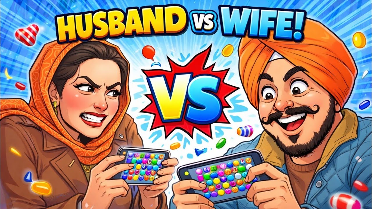 husband vs wife Candy crush saga live punjabi gameplay  hard level 500 😱😱