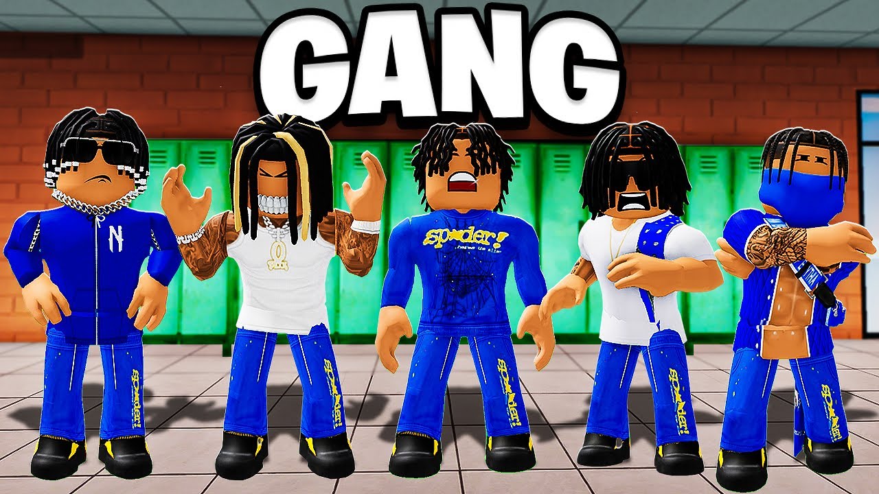 Я создал банду в Roblox. Драка в школе.