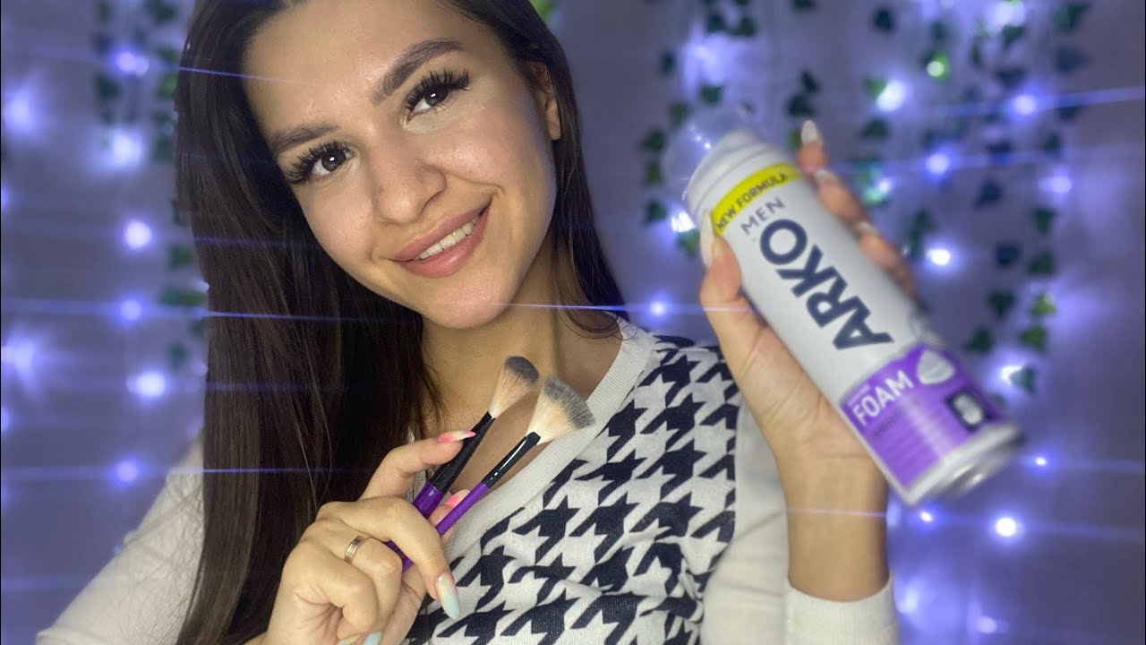 ASMR 1 HOUR Shaving Foam Brain Melting Massage for Sleep | No Talking❤️