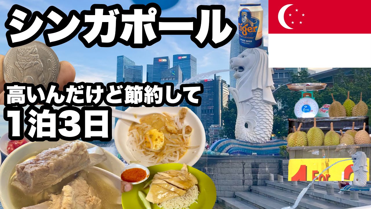 1泊3日シンガポールで節約旅/物価は高いと分かりつつ、来てみたかった国/  B級グルメ貧乏旅