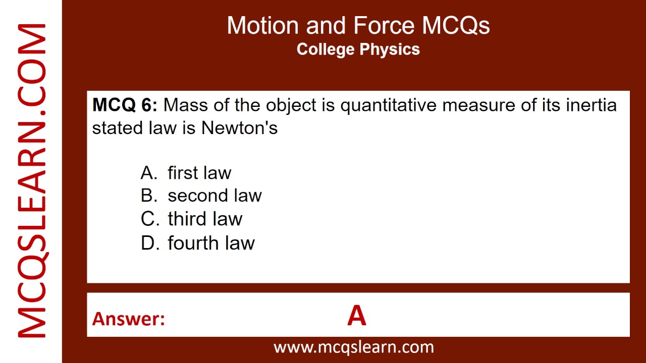 Motion & Force MCQs Questions Answers | Motion Force Class 12–11 Notes PDF | Physics Ch 1 MCQs | App