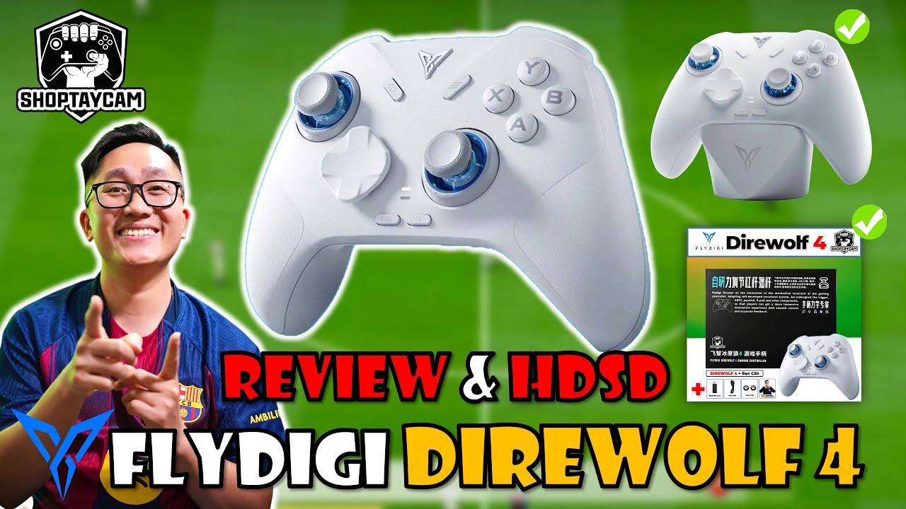 HƯỚNG DẪN SỬ DỤNG TAY CẦM FLYDIGI DIREWOLF 4 & REVIEW CHƠI FC ONLINE PC TỪ A-Z: BEST TAY CẦM 700K