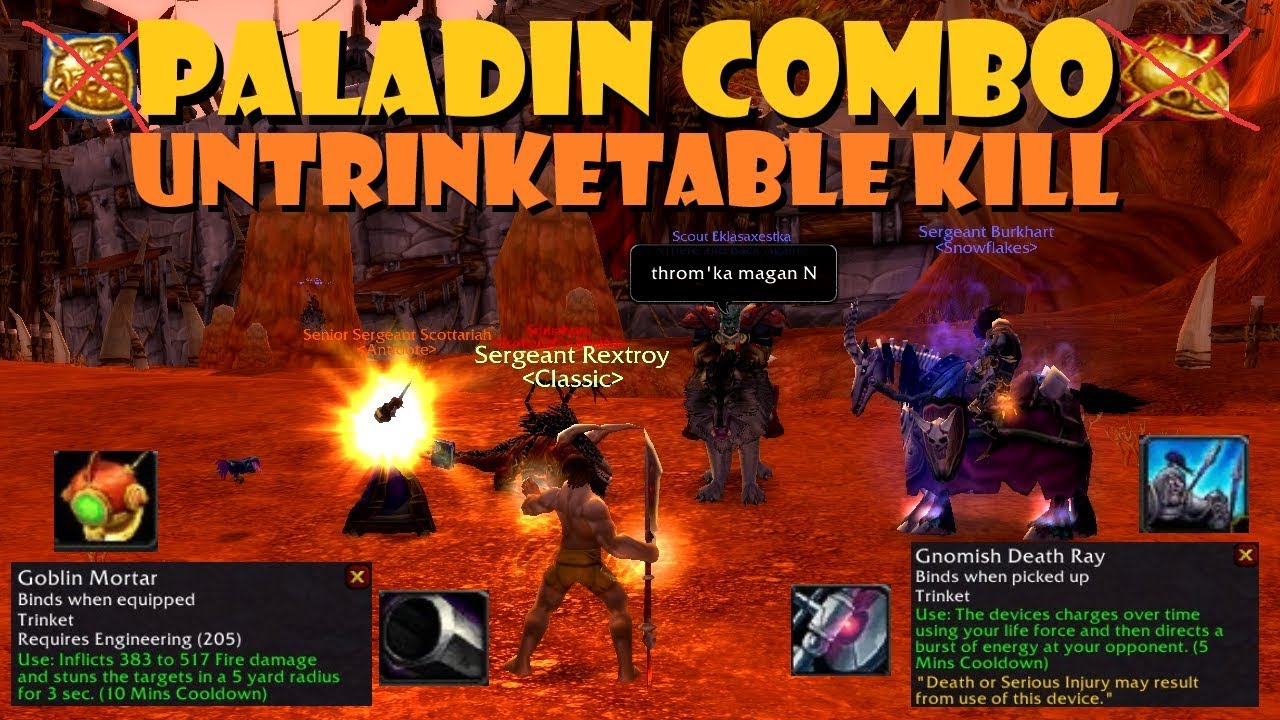 Paladin UNTRINKETABLE Kill Combo [4.5k Damage]