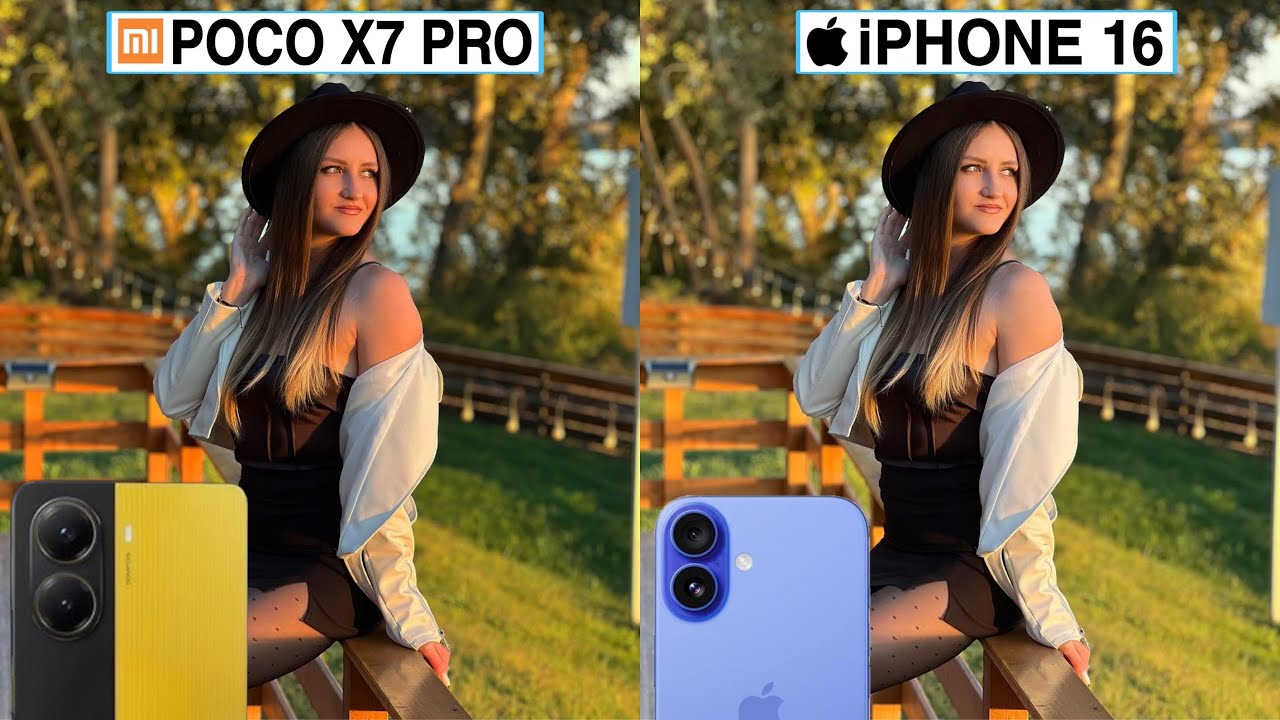 Сравнение тестов камер Poco X7 Pro и iPhone 16