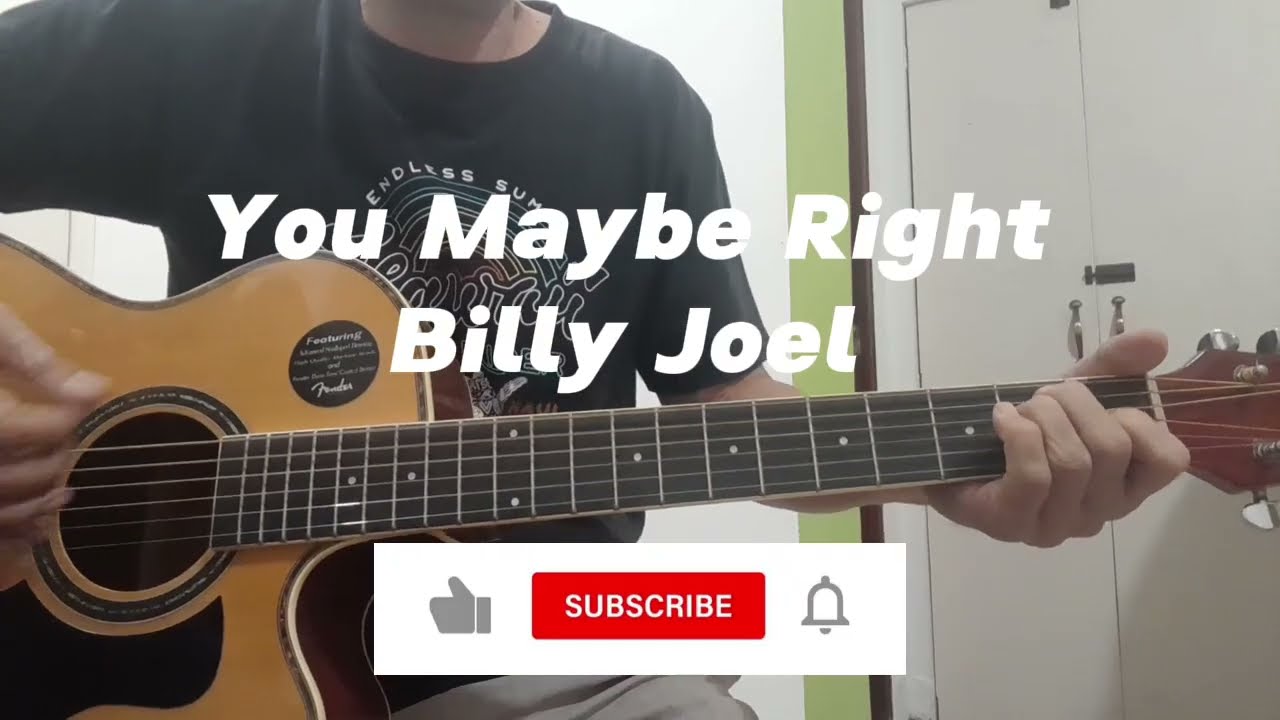 You Maybe Right - Billy Joel (Acoustic/Beginners Guitar Tutorial)