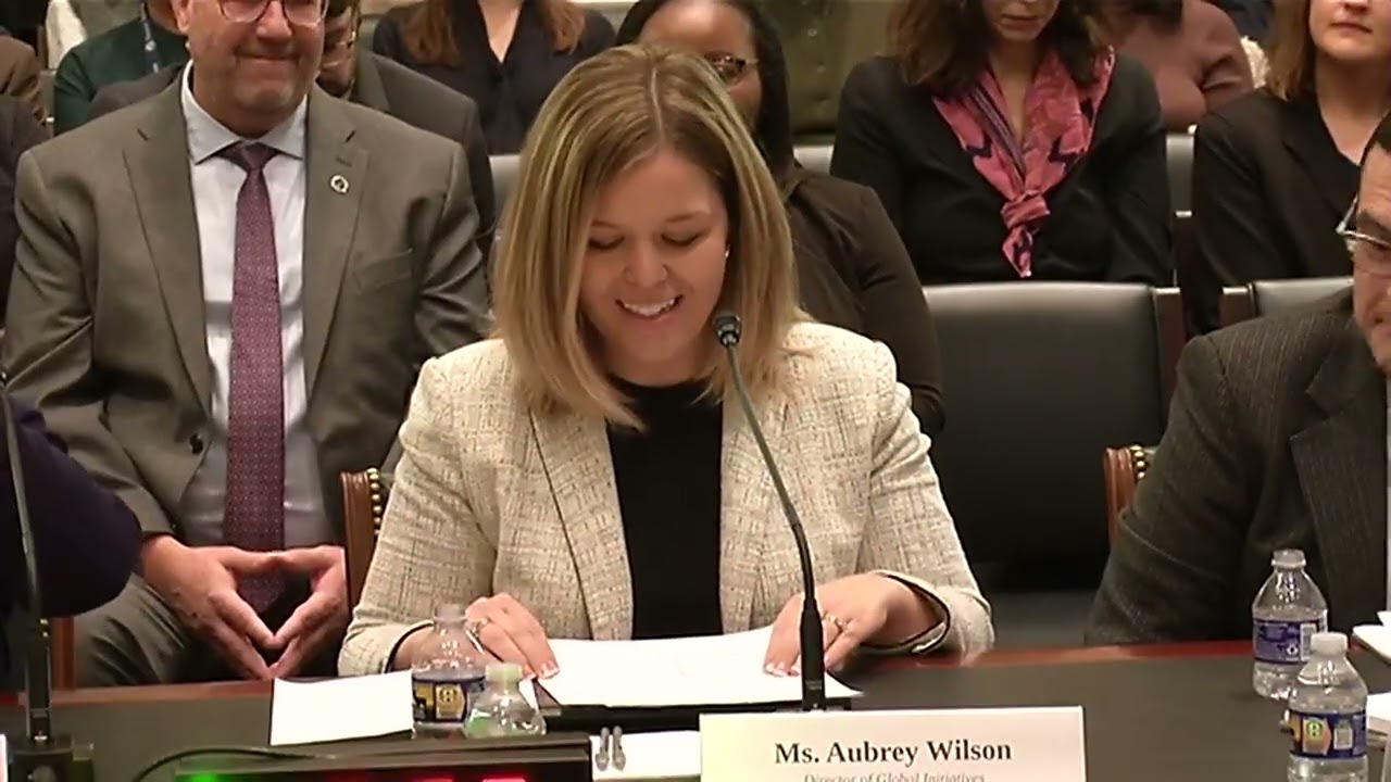 Ms. Aubrey Wilson delivers opening statement at constituent engagement hearing