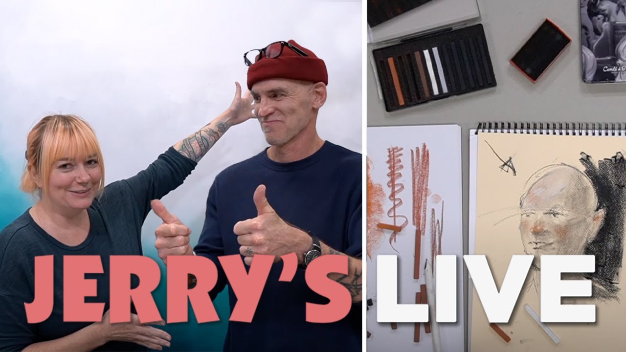 Jerry's LIVE Episode #JL403: Drawing from Experience w/ Cont&eacute; &agrave; Paris & Jimmy Leslie