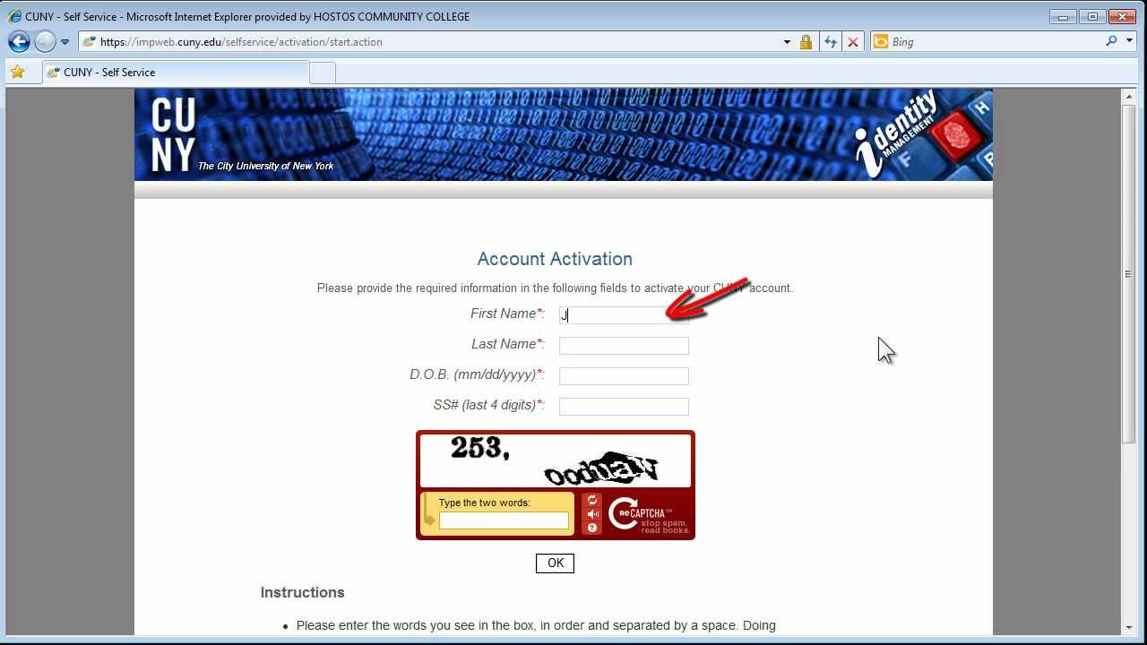 CUNYfirst Basics: How to Activate Your CUNYfirst Account
