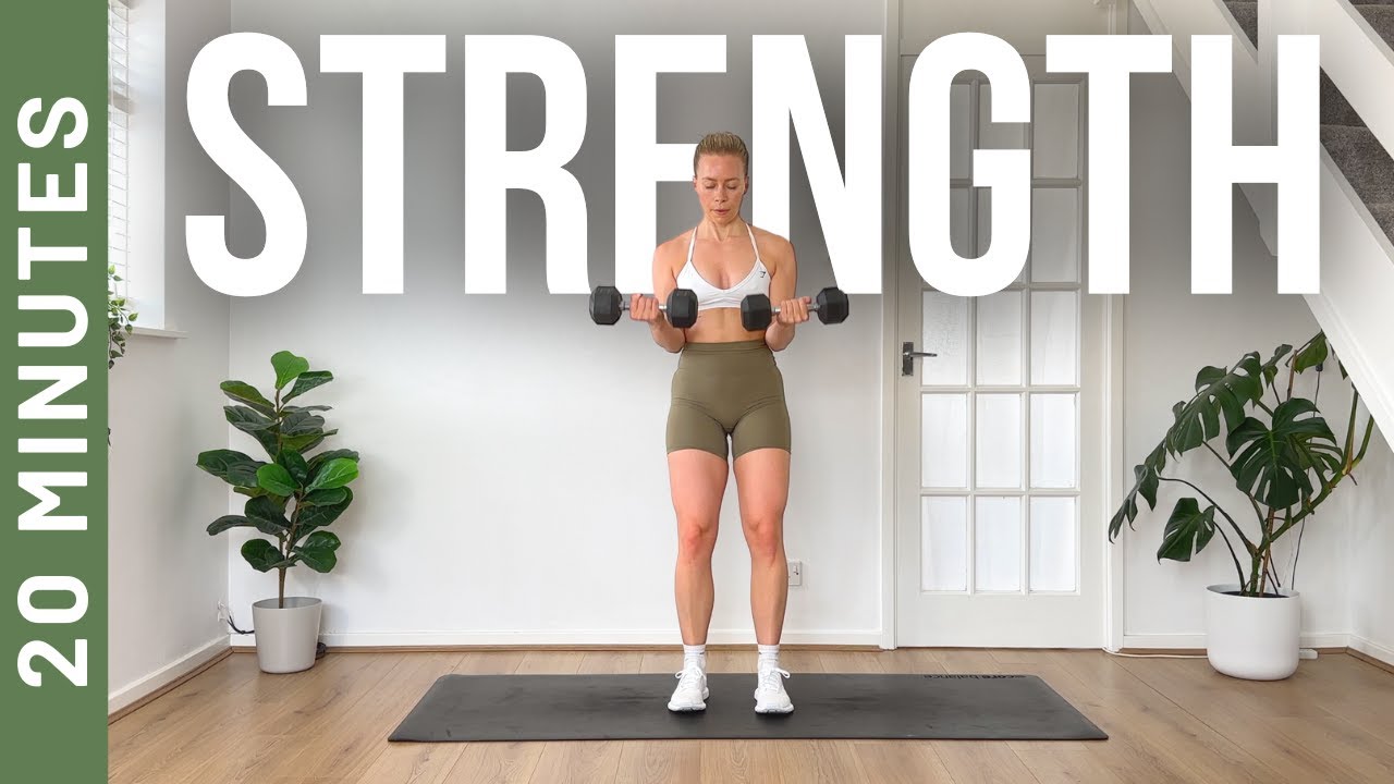 20 MIN FULL BODY STRENGTH & TONING  - Total Body Workout At Home