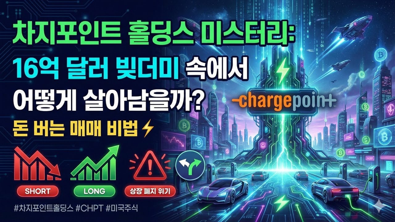 [풀버전] 차지포인트 홀딩스 미스터리: 16억 달러 빚더미 속에서 어떻게 살아남을까? 돈 버는 매매 비법 ⚡️