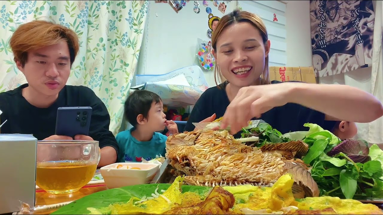 Ăn cá Tai Tượng chiên xù+ bánh xèo lười.. KoA doạ 1 phen hú vía🥹🥹🥹#kokoaki 