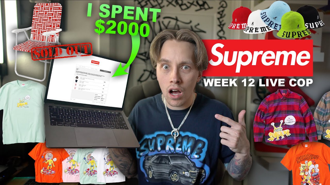 I Spent $2000 On This Supreme Drop! Supreme Week 12 Live Cop