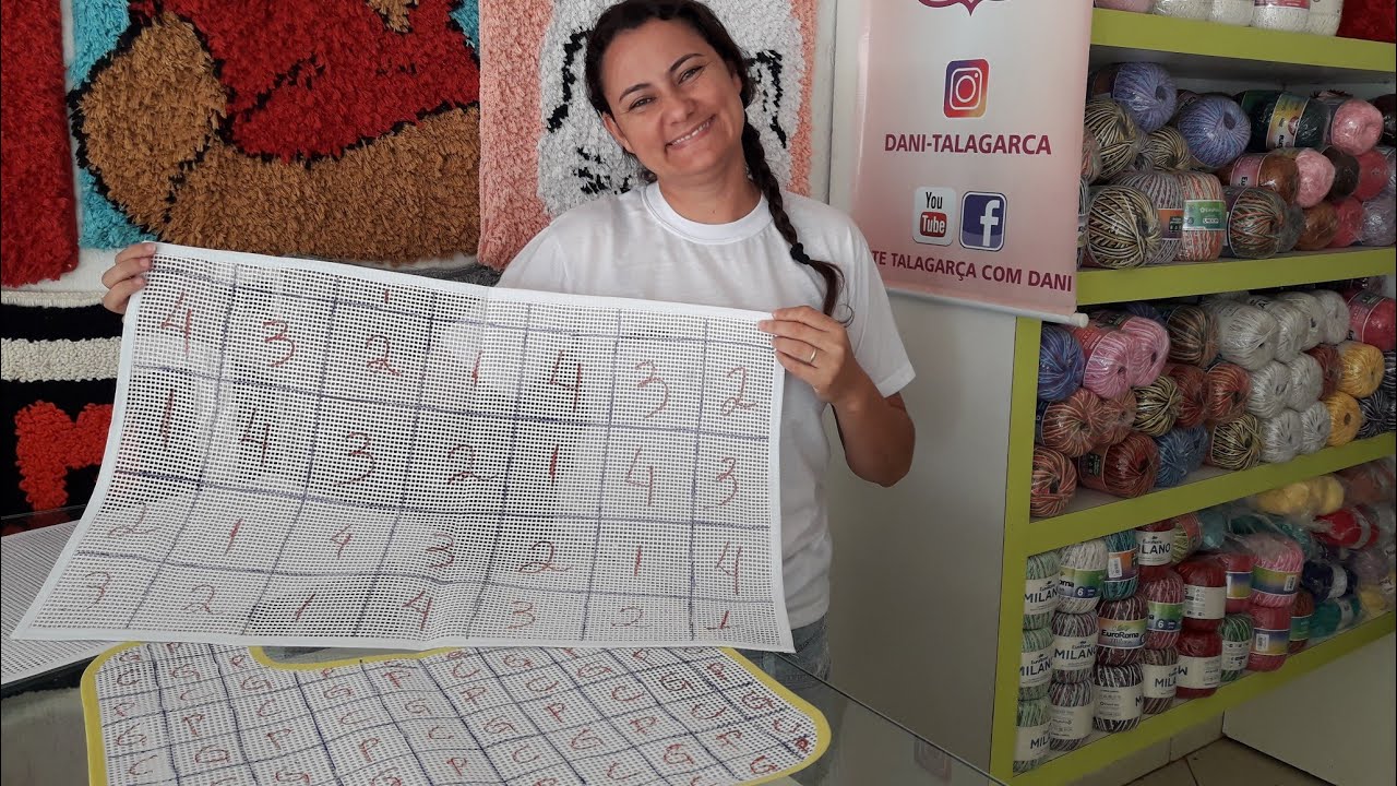 UM JEITO FÁCIL DE FAZER TAPETE DEGRADE NO AMARRADINHO/TALAGARÇA