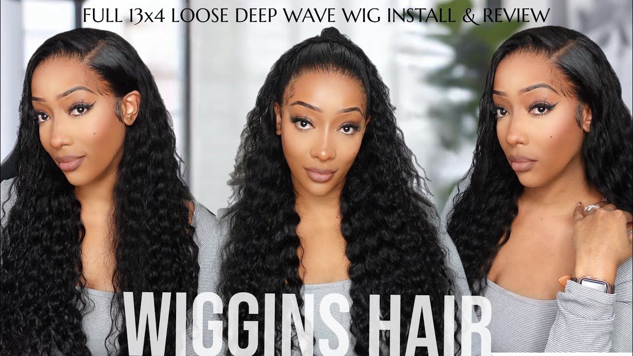 ✨Versatile Loose Deep Wave 13x4 HD Detailed GLUE FREE Install & Review| Ft. Wiggins Hair