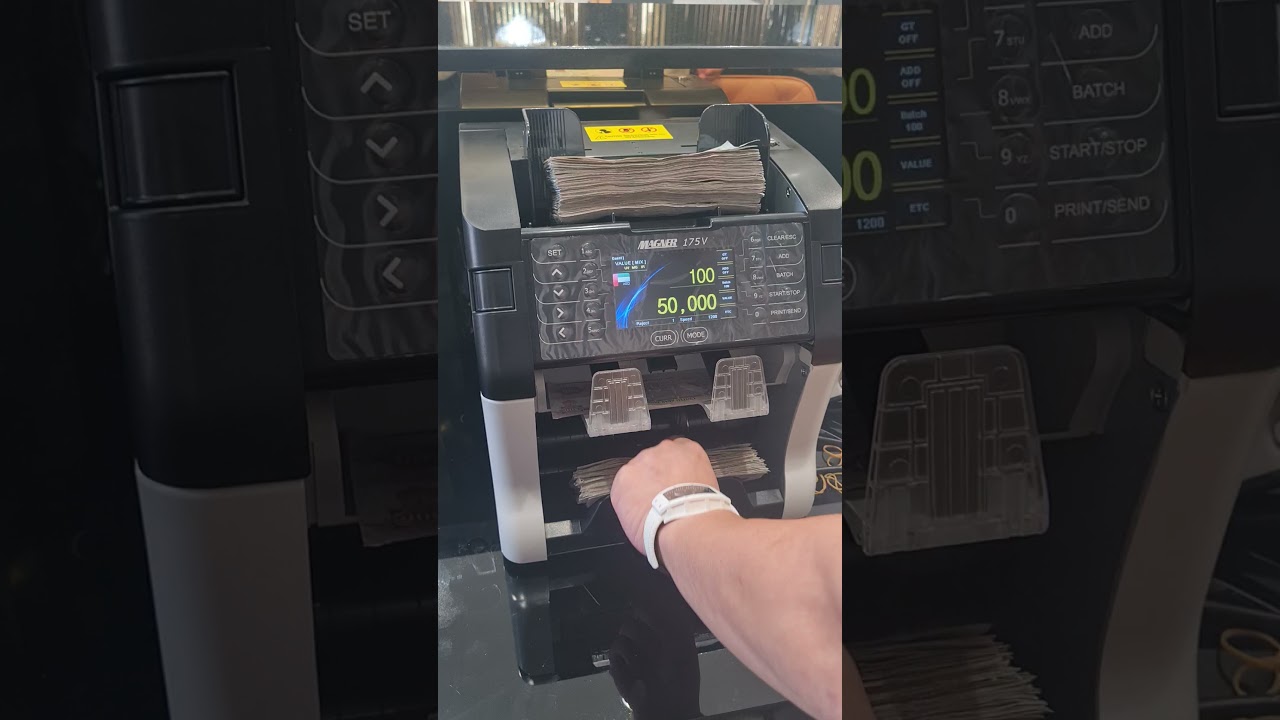 Magner Cash counting, Duplicate currency detector Machine #AED #USD #GBP