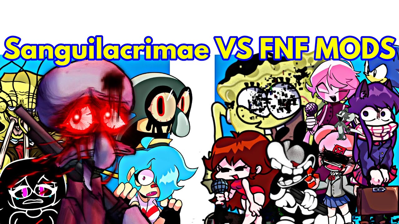 Friday Night Funkin' Vs New Sanguilacrimae Cover | SpongeBob (FNF/Mod/Mistful Crimson Morning)