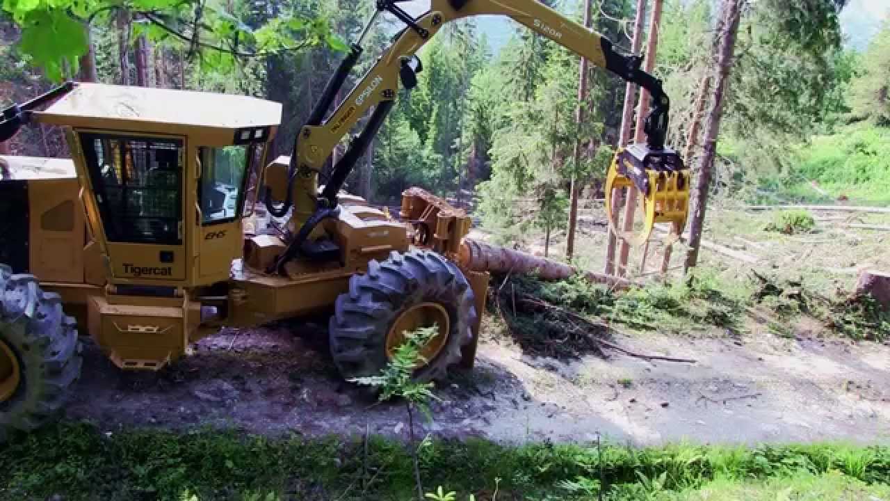 Tigercat DW610E skidder