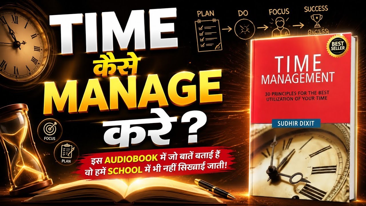 Time Management Hindi Audiobook Summary | Time kaise manage kare | How to Manage Time audiobook