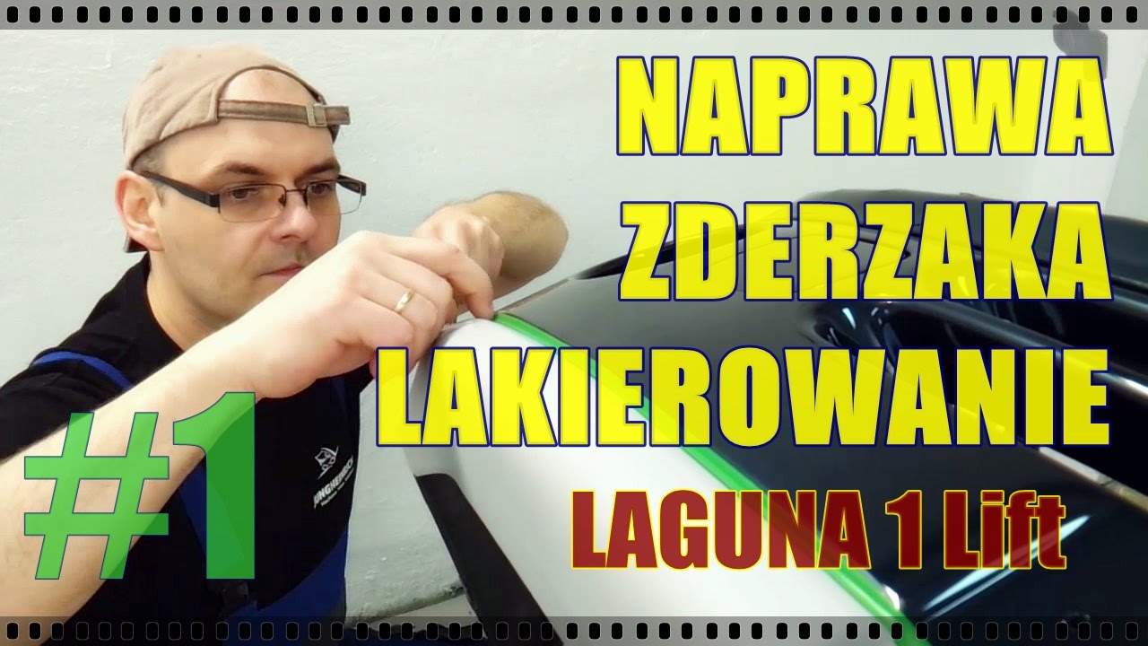Naprawa i lakierowanie zderzaka - Laguna 1 lift cz.1