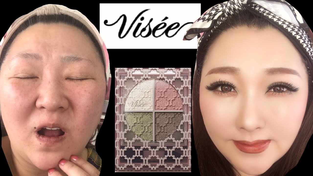 【Visee縛りメイク】緑とピンクのアイシャドウで深みのある色合い！makeup transformation