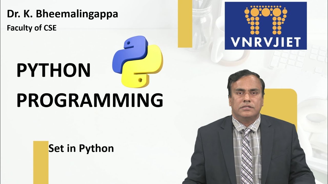 Set in Python by Dr. K Bheemalingappa