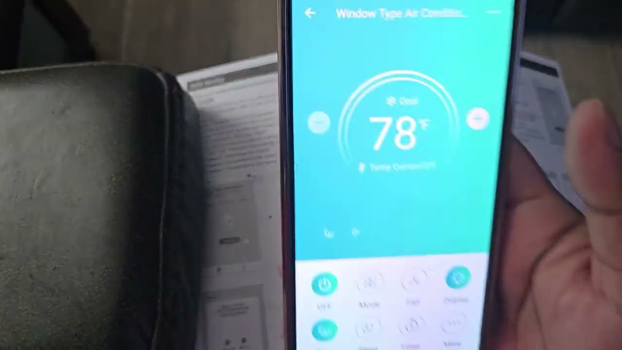 How to Connect to Phone App Wifi ROVSUN 18000 BTU Window Air Conditioner with Heat