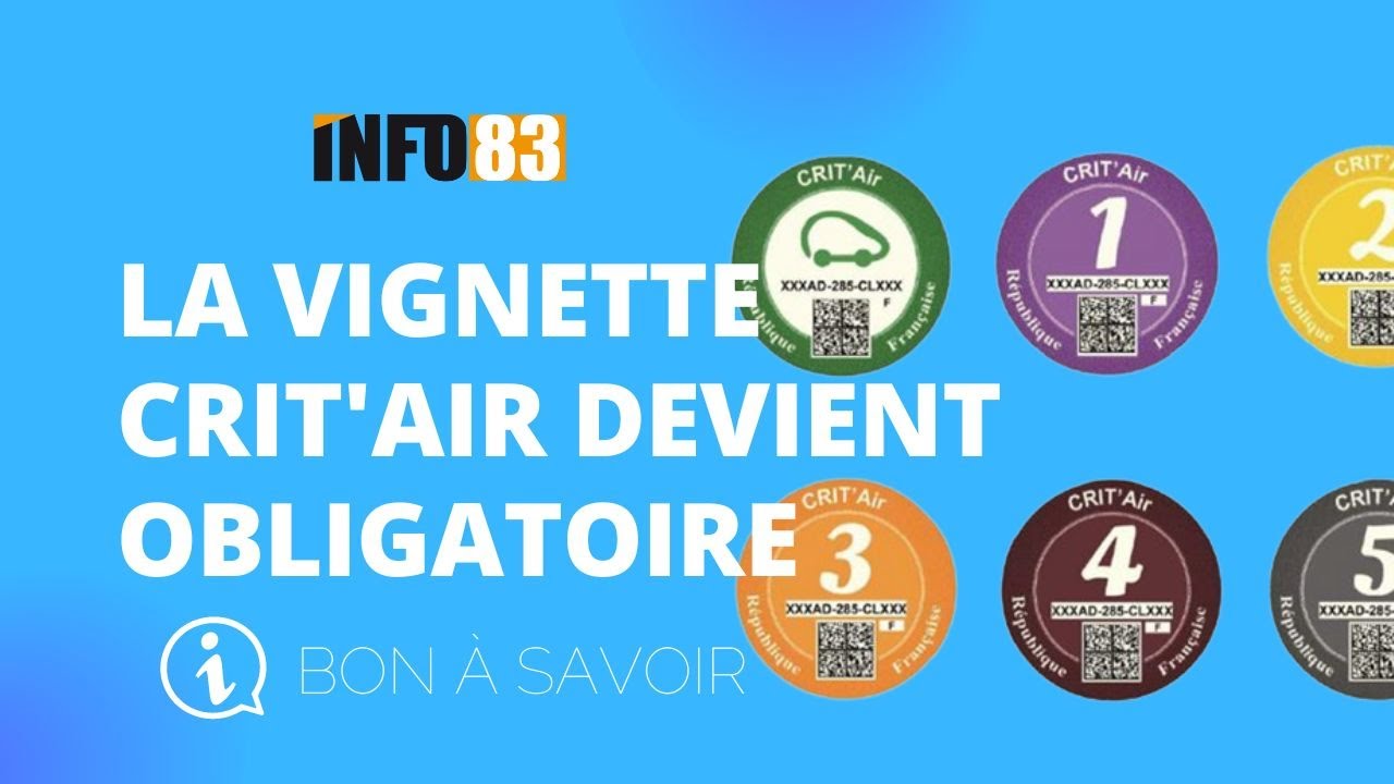 La vignette Crit’air, bientôt une obligation pour les automobilistes Varois