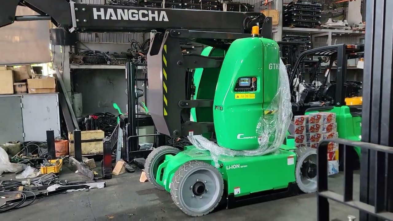 Xe Nâng Người Boom Lift 12m Sử Dụng Pin Lithium Hangcha - Xenanghangchagiatot.vn