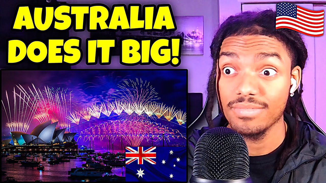 AMERICAN REACTS to MARVELLOUS Sydney New Year&rsquo;s Fireworks 2025