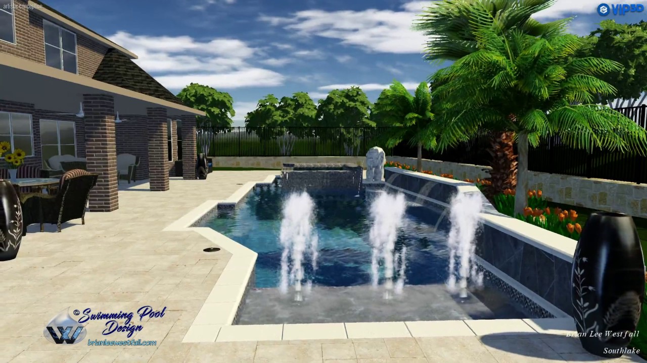 75 Custom Pool Designs | Southlake, Texas | 3D Pool Portfolio | Brian Lee Westfall