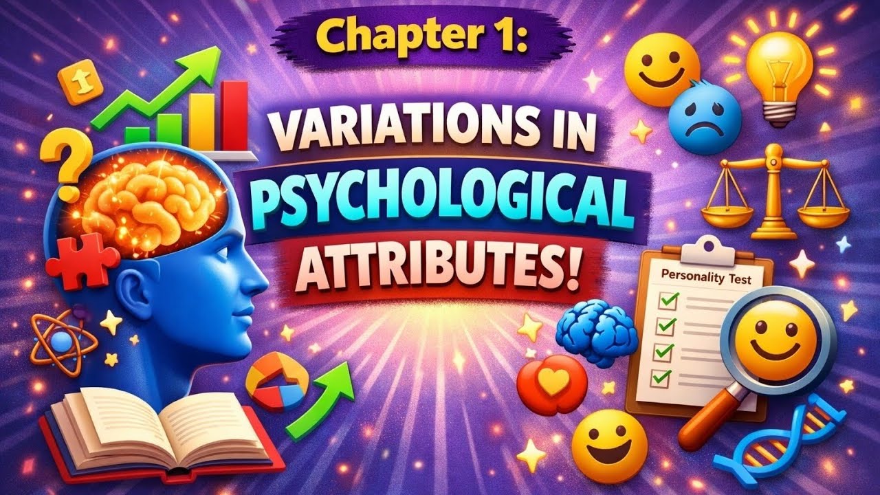 Variations in psychological attributes class 12th psychology