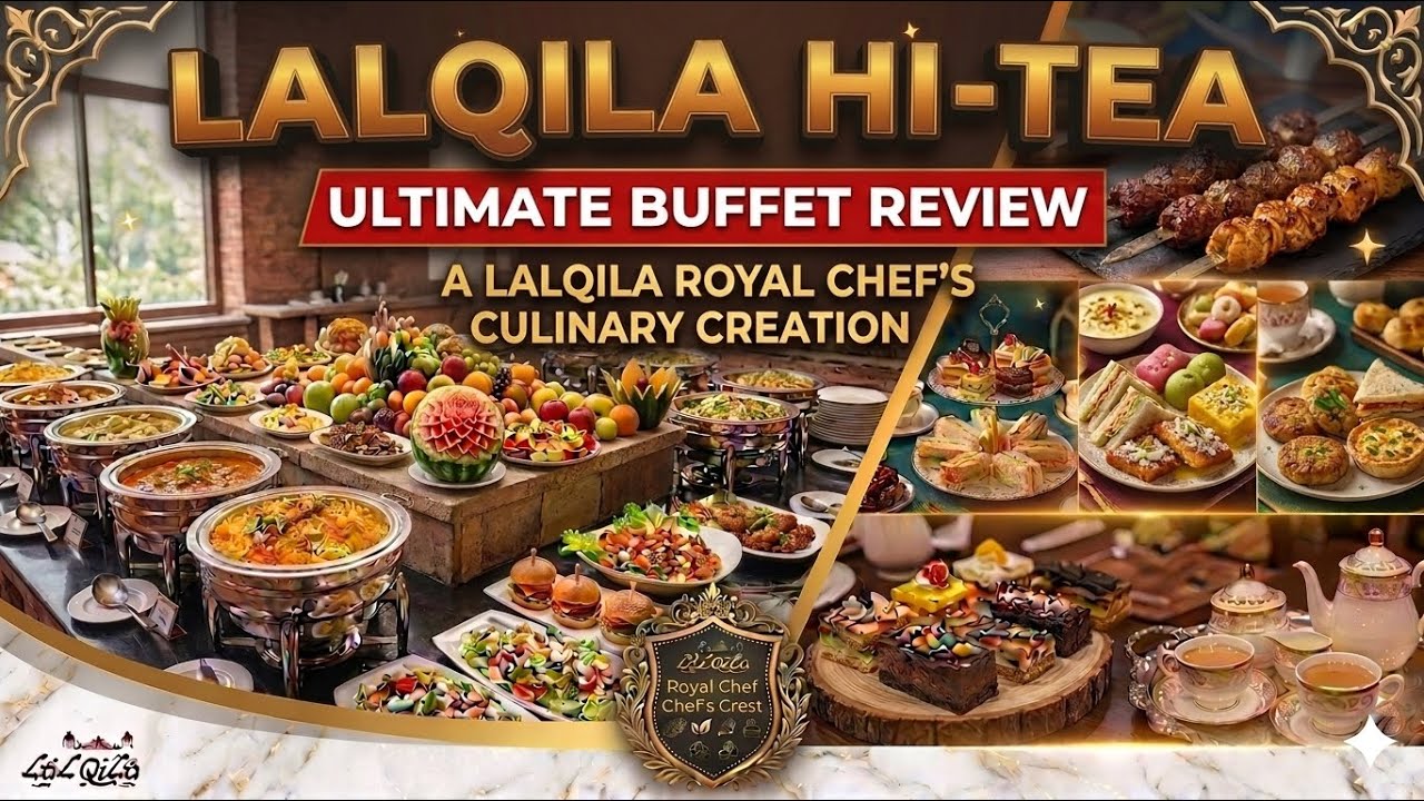 LalQila Restaurant Hi-Tea Buffet Karachi | Food Review | Afsheen Jahangir