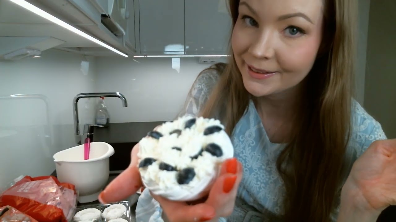 ASMR Suomi 🧁 Leivoksen kaunis koristelu 🌞 Pehmeästi puhuttu